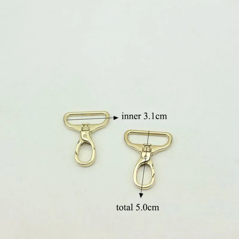 20pcs 31mm Wide Metal Leather Buckles for Bag Strap 1.2 inch Swivel Clasp Lobster Keychain Clip Buckle Trigger Snap DIY Hardware