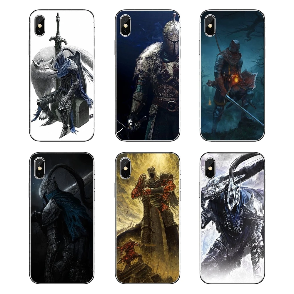 Мягкие прозрачные чехлы для iPod Touch iPhone 4 4S 5 5S 5C SE 6 6S 7 8 X XR XS Plus MAX Nameless King Dark souls 3 Games