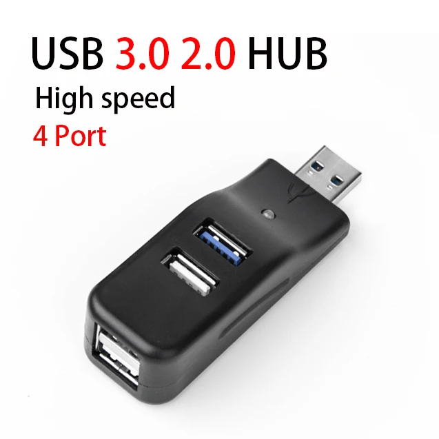 

Universal USB Hub 4 Port USB 3.0 2.0 High Speed Mini Hub Socket Pattern Splitter Adapter for Laptop PC USB Expander