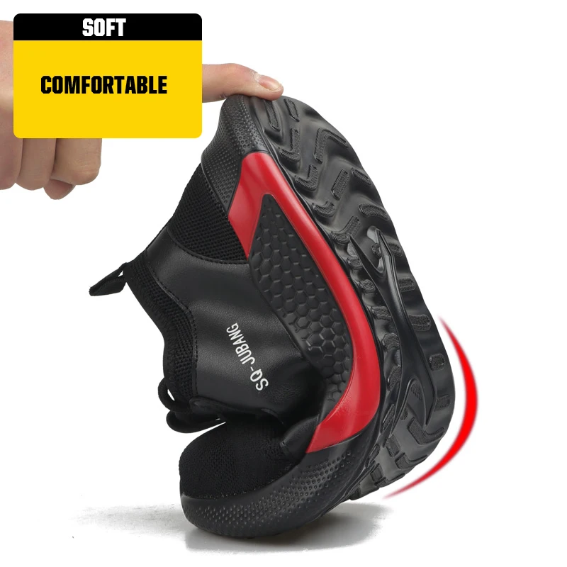 Защитная обувь мужские легкие рабочие ботинки со стальным носком с