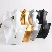 resinvelvet mannequin necklace jewelry display holder pendant earrings decorate exhibition female mannequin bust display stand