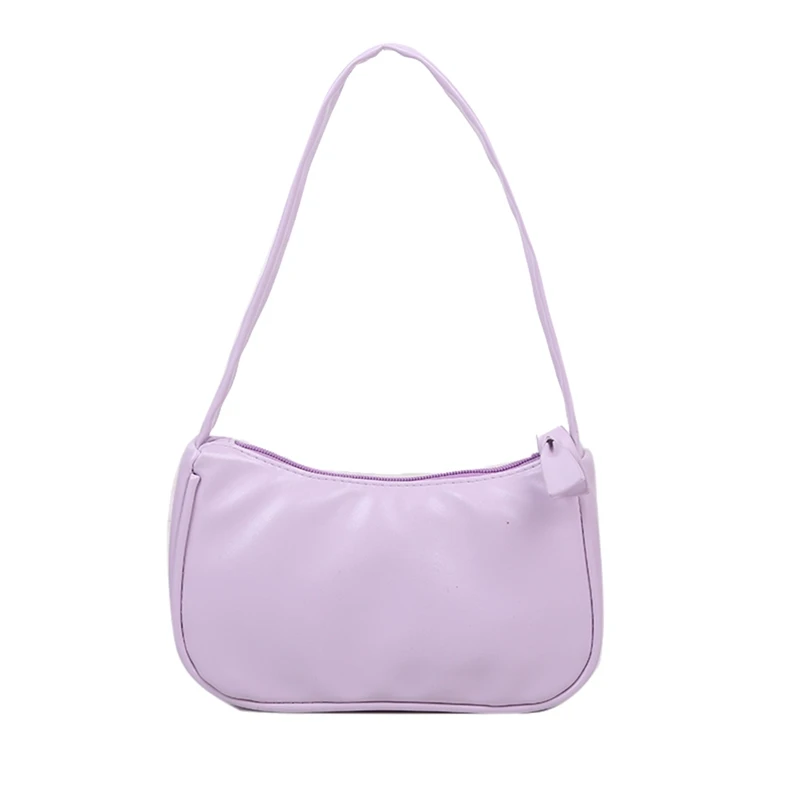 

Women's Small Shoulder Bag PU Leather Bag Mini Shoulder Bag Solid Color Handbag Female Bag