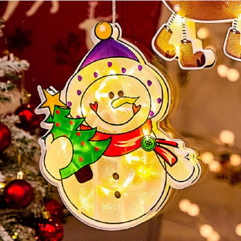 

1Pcs Santa Claus Christmas Tree LED String Lights Garland Snowflakes Christmas Decoration Home Fairy Light New Year Xmas Decors