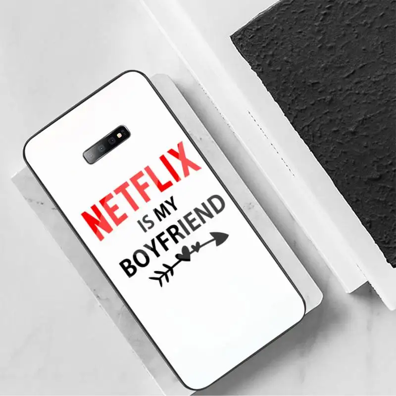 

Watch Netflix TV shows Phone Case Tempered glass For Samsung S6 S7 edge S8 S9 S10 e plus note8 9 10 pro