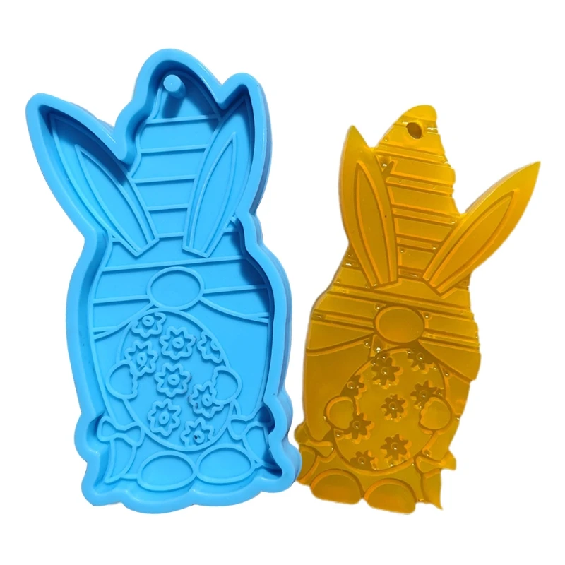 

Epoxy Resin Mold Dwarf Rabbit Keychain Pendant Silicone Mould DIY Crafts Jewelry Casting Tools