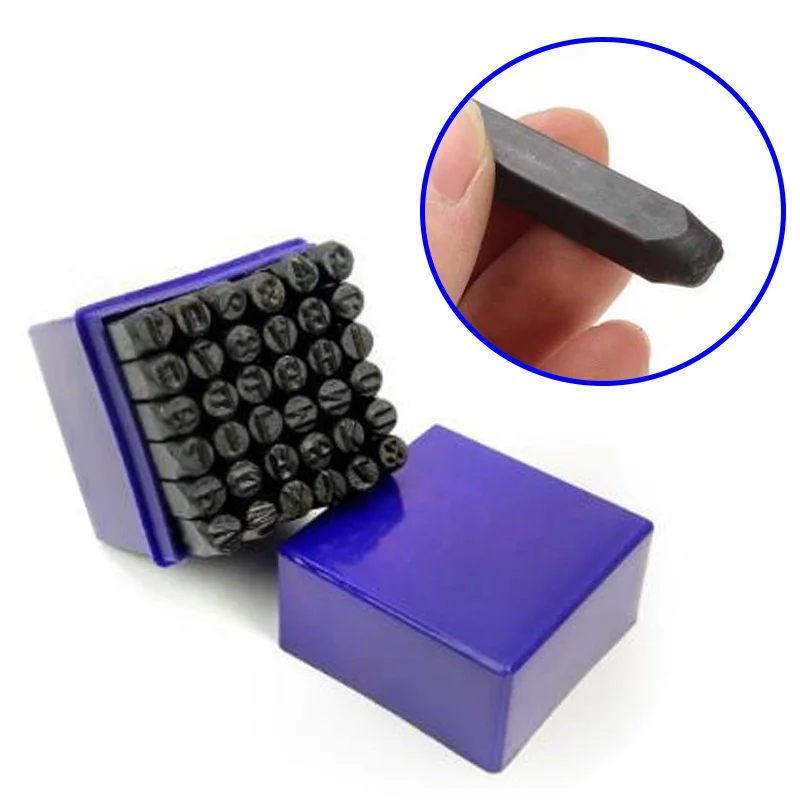 Набор инструментов 36 шт. 6 мм металлический буквенный штамп с цифровой