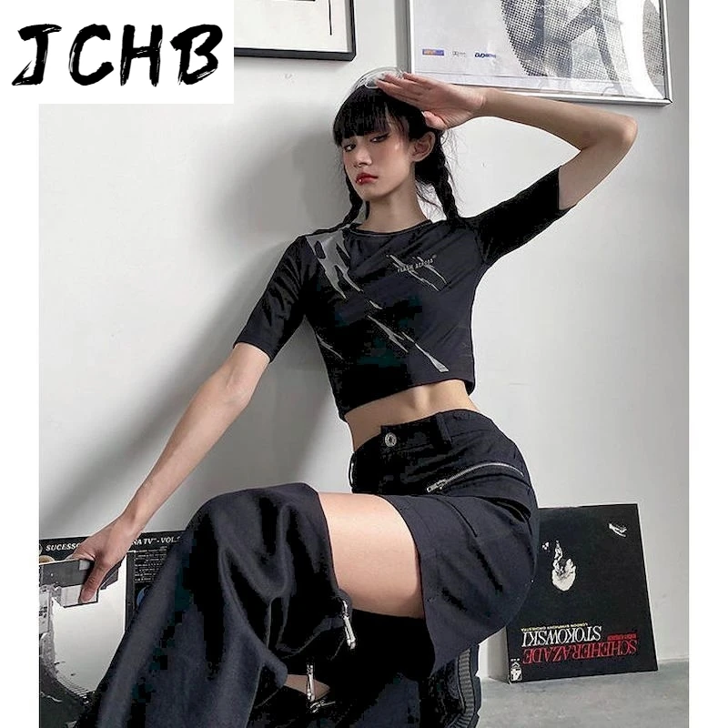 

2021 Stitching Streetwear High Waist Cargo Pants Women Sweatpants Womans Wide Leg Straight Plus Size Casual Trousers Ankle-lengt