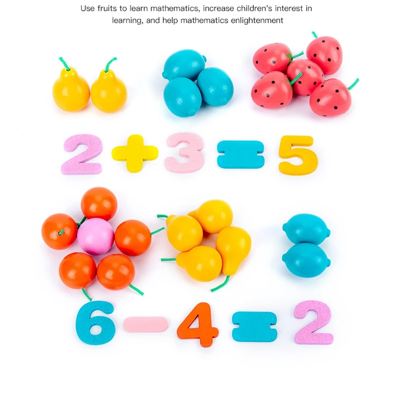 

Children Wooden Play House Simulation Fruit Classification Plate Folder Game Wooden Fruit Clip Board Classification Toy