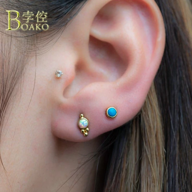 Реальные 925 Серебряные серьги для Для женщин из синего камня девушке подарок