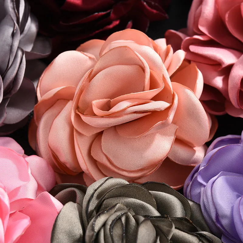 Корейские большие тканевые Броши с розами ювелирные изделия Художественная