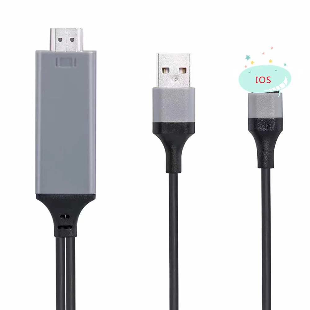 8 Pin HDMI кабель для разъема Lightning к HD MI HDTV TV адаптер цифровой аудио видео 1080P iPad Pro Air