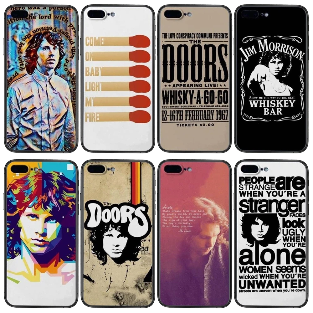 Хипстерский Джим морнизон черный водонепроницаемый тренд для Huawei P50 P40 P30 Lite P Smart Z