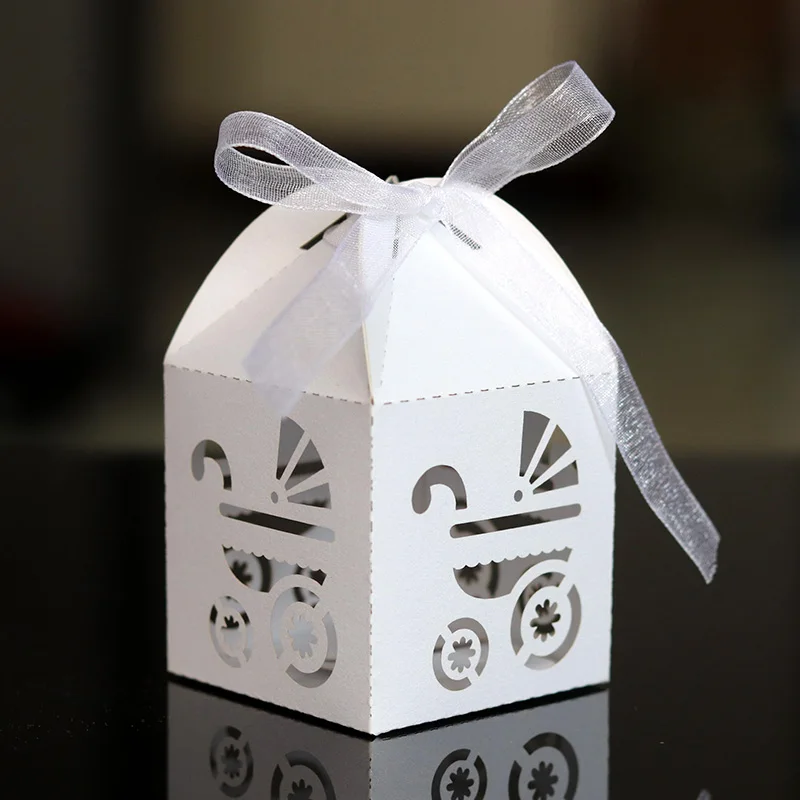 50 шт. лазерная резка полые детские коляски|Подарочные сумки и упаковка| |