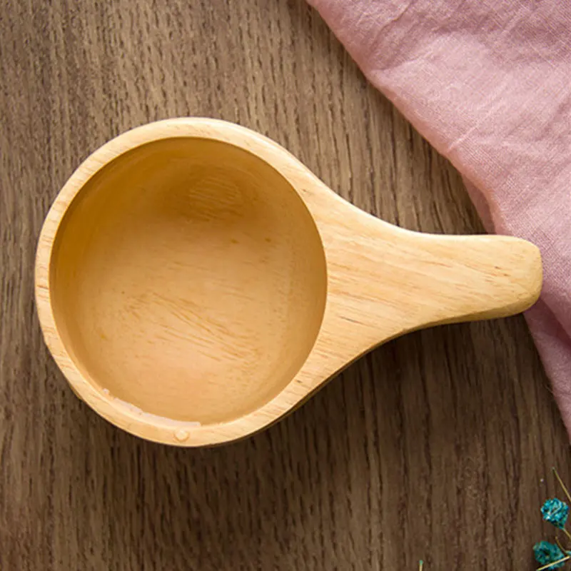 

Home New Rubber Wood Coffee Cup Creative Tea Cup Wooden Water Cup Handy Mug Wooden Cup