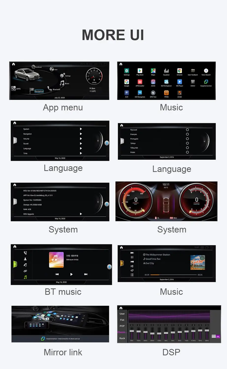

Android 10.0 car gps navigation multimeidia radio player for Audi A4L B8 A5 2009-2016 4G 64G Built-in carplay 4G LTE 1920X720 HP