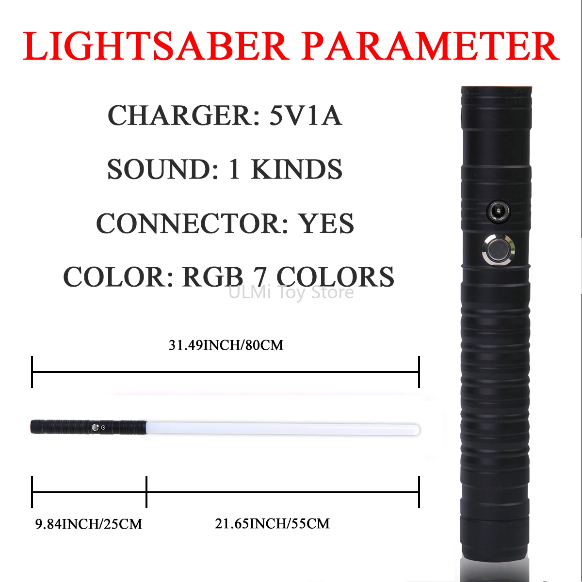 Новый двухсторонний световой меч RGB 7 цветов сменный светодиодный лазерный два в