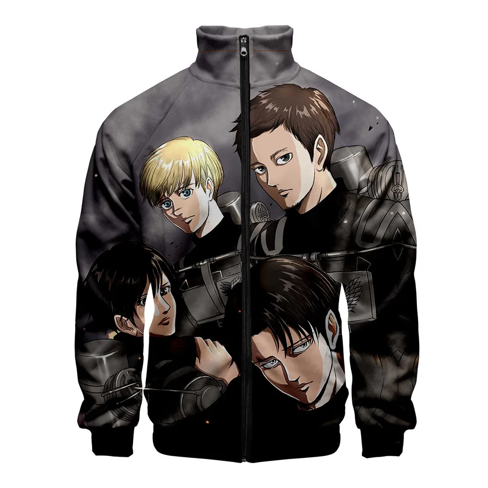 

Новое поступление обувь для косплея по аниме «атака на Титанов» со стоячим воротником, куртка для мужчин/Детская Весенняя рубашка с длинным...