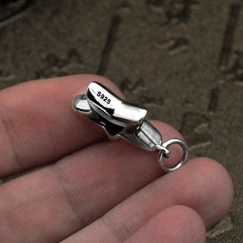 Полая пентаграмма из стерлингового серебра 925 пробы цепочка кулон ювелирные