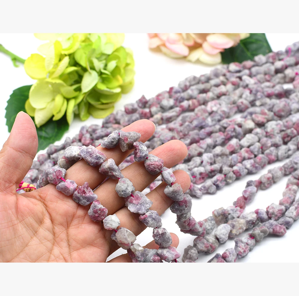 

9-11x13-15mm Natural Original Rough Red Tourmaline Quartz Crystal Wholesale natural stones 15.5"