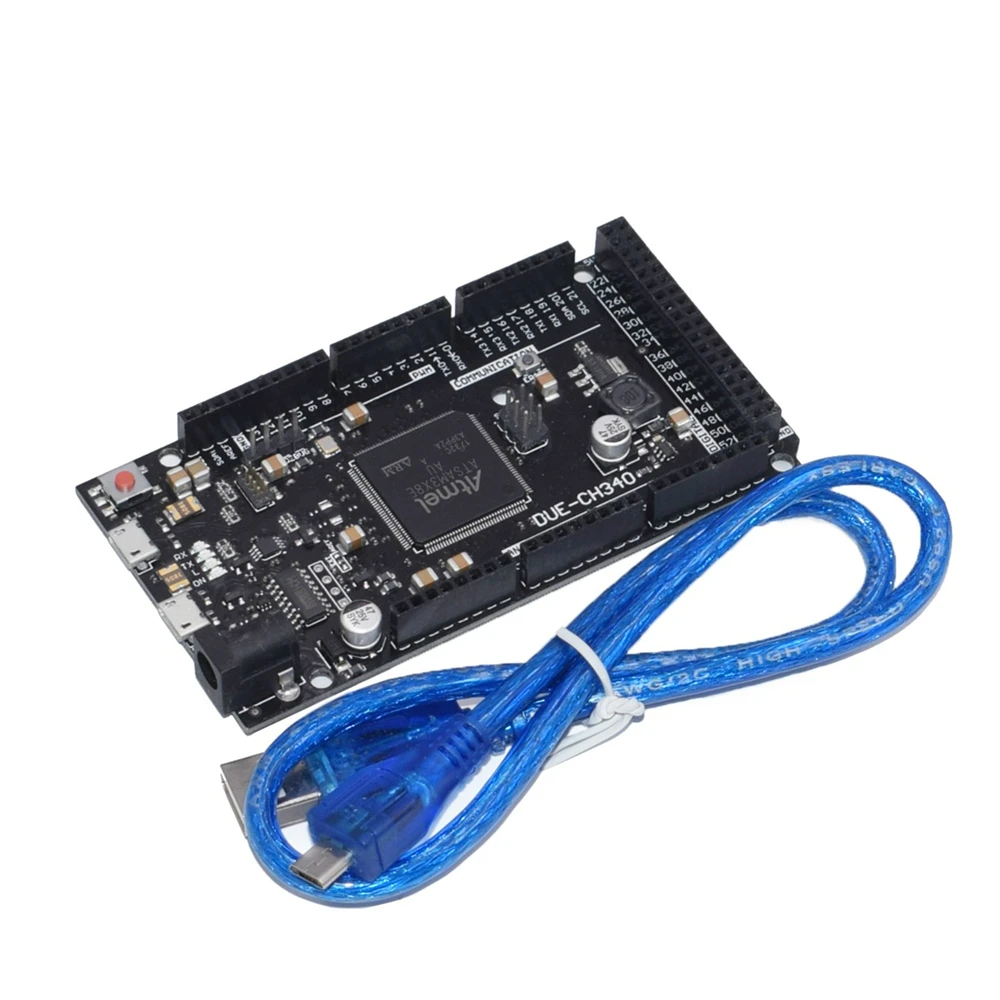 Плата Due R3 DUE CH340 ATSAM3X8E ARM основная плата управления с usb кабелем 50 см|Интегральные