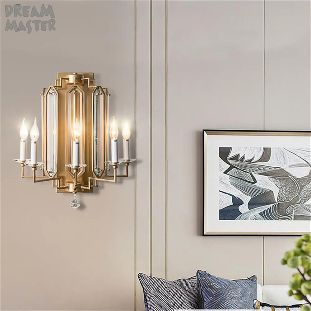 

America style Modern Wall Sconces Metal 3 light 5 lights for home/bathroom/bedroom/living room decor brance wandlamp
