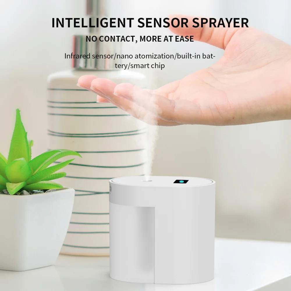 

Автоматический стерилизующий дозатор мыла, Бесконтактный сенсорный распылитель с USB, распылитель, разбрызгиватель для рук, перезаряжаемый ...