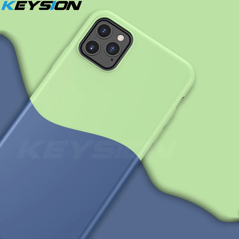 Роскошный жидкий силиконовый чехол KEYSION для iPhone 11 Pro Max мягкая Жидкая силиконовая