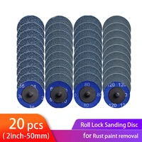 2zirconia roloc quick change sanding discs roll lock r type sandpaper abrasive disc 50mm 14 holder paint rust removal