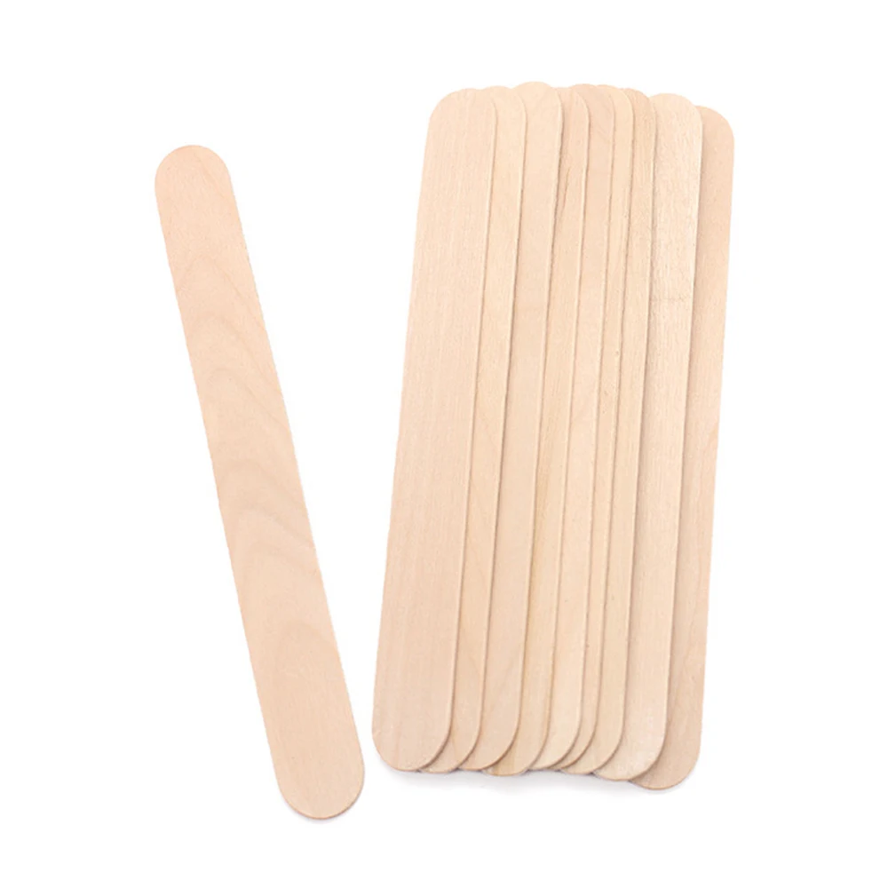 

10/40pcs Disposable Wooden Waxing Wax Spatulas Spatula Tongue Depressor Hair Removal Stick Wax Medical Stick Beauty