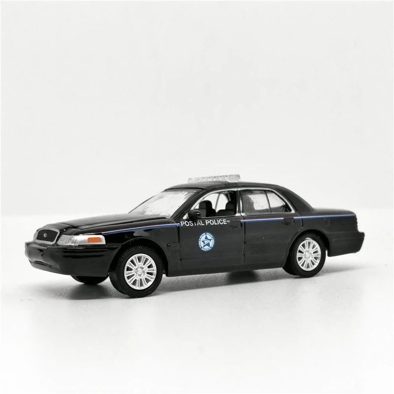 Greenlight 1: 64 Ford Crown Victoria Interceptor 2010 Черная почтовая полиция без коробки