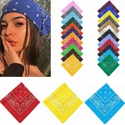 Бандана для волос ALIUTOM с богемным принтом для девочек и детей, повязка на голову с квадратным шарфом, аксессуары для волос