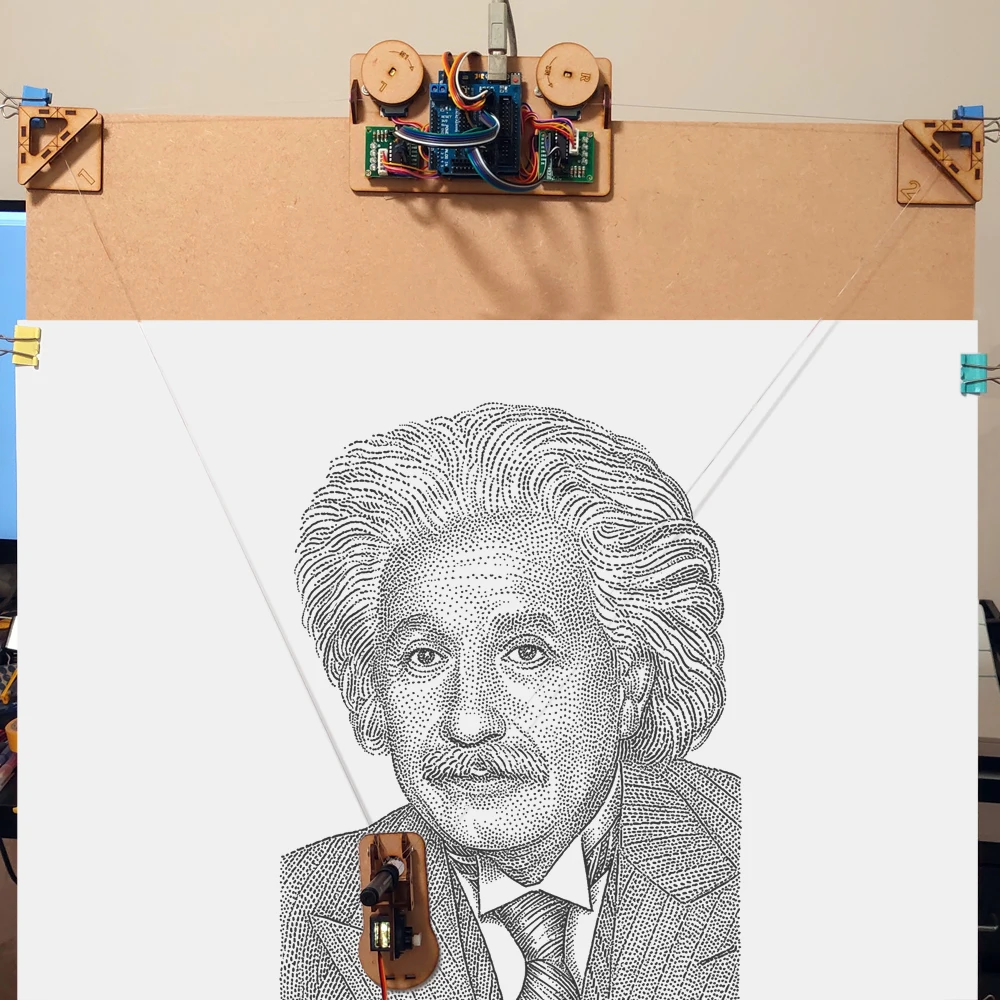 Кабель плоттер Drawbot для настенной живописи робот письменный проект комплект