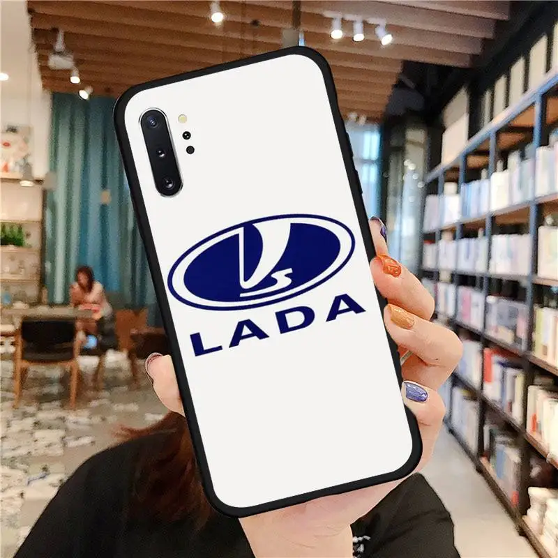

black white lada-Car Logo Phone Case For Samsung A50 A51 A71 A20E A20S S10 S20 S21 S30 Plus ultra 5G M11 funda cover