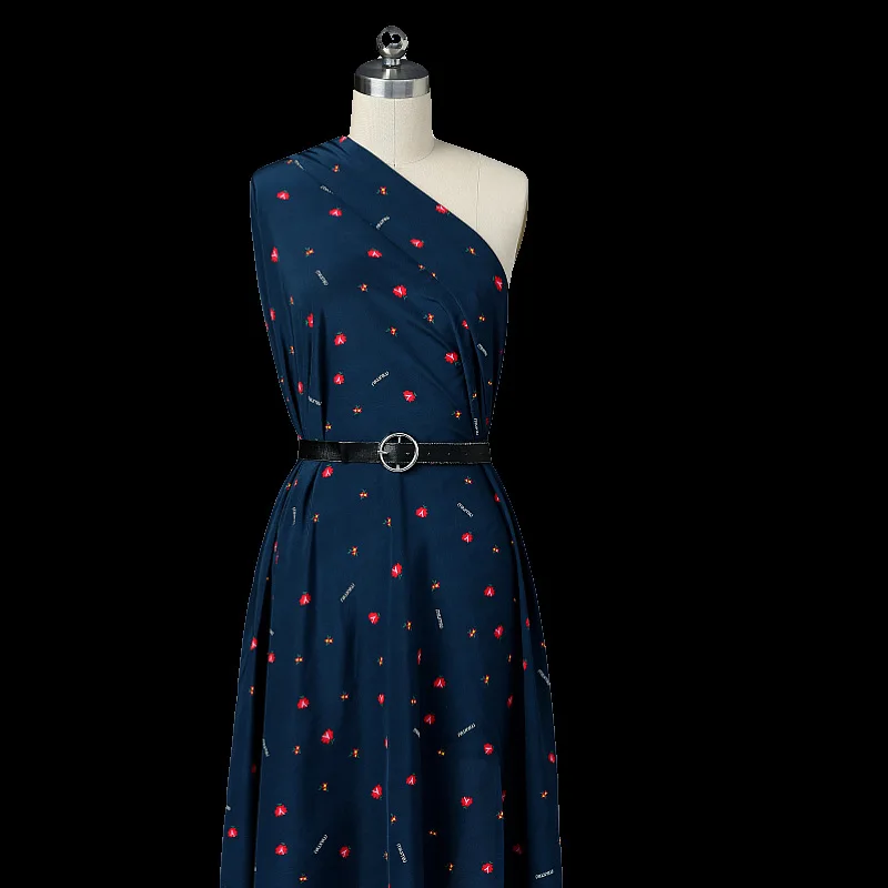 140 * 200CM 23 M / Silk Crepe -De-Chine Print Fabric Shirt Dress New Fashion Cloth | Дом и сад