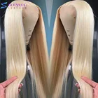 Парик из 613 человеческих волос со светлыми волосами, 30 дюймов, 13x6