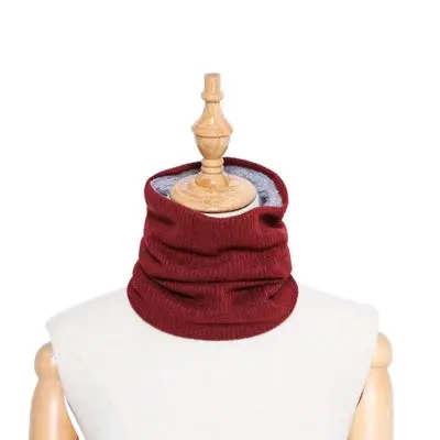 Wine red Уличные утолщенные теплые флисовые шейные теплые велосипедные шарфы для мужчин Bufanda лыжные альпинистские походные шарфы спортивный шейный шарф - Цвет: Wine red