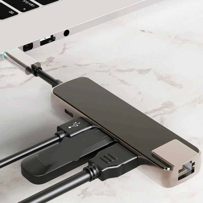 5 in 1 USB-C Docking Station 3.0 Hub High-speed Transmission 3840X2160P/30HZ for Travel Business Work Lightweight | Компьютеры и офис