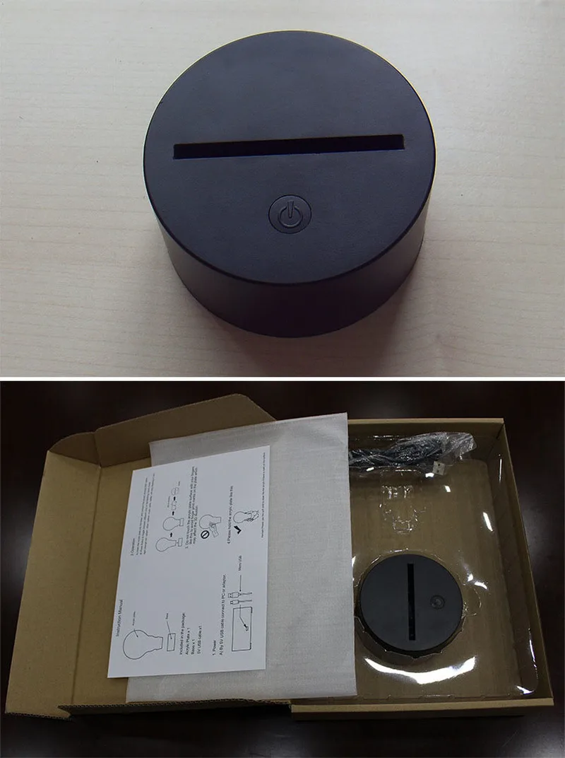 Светодиодный ночник 3D с питанием от USB настольная лампа подсветкой в виде лошади