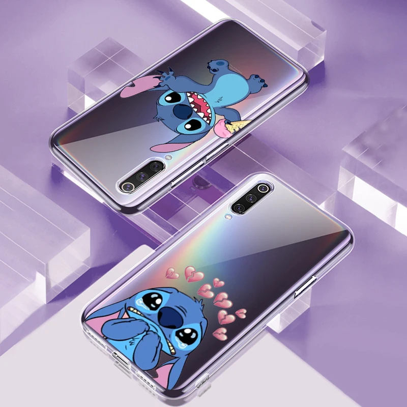 Супер милый Стич для Xiaomi Mi 12 12X 11 11T 11i 10T 10 Pro Lite Ultra 5G 9T 9SE A3 прозрачный мягкий чехол