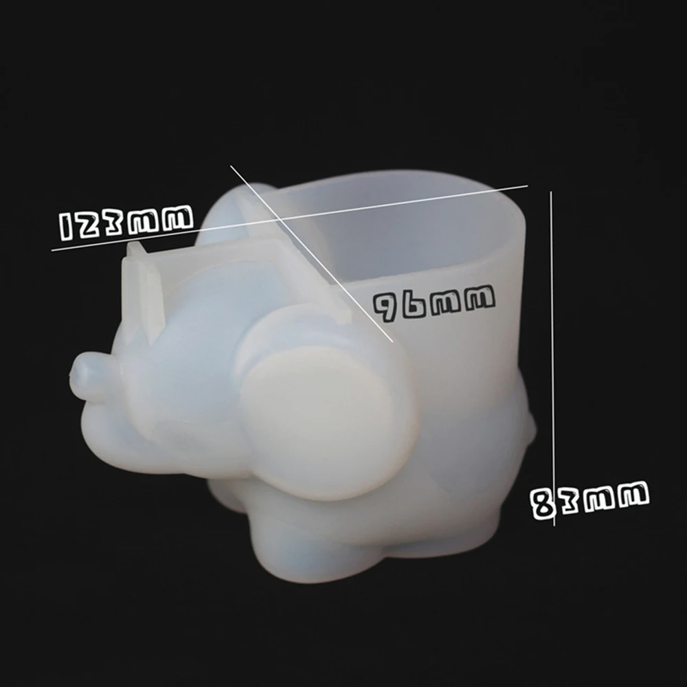 DIY Эпоксидной Смолы 3D слон Раковины Макияж для хранения яиц в виде ракушки