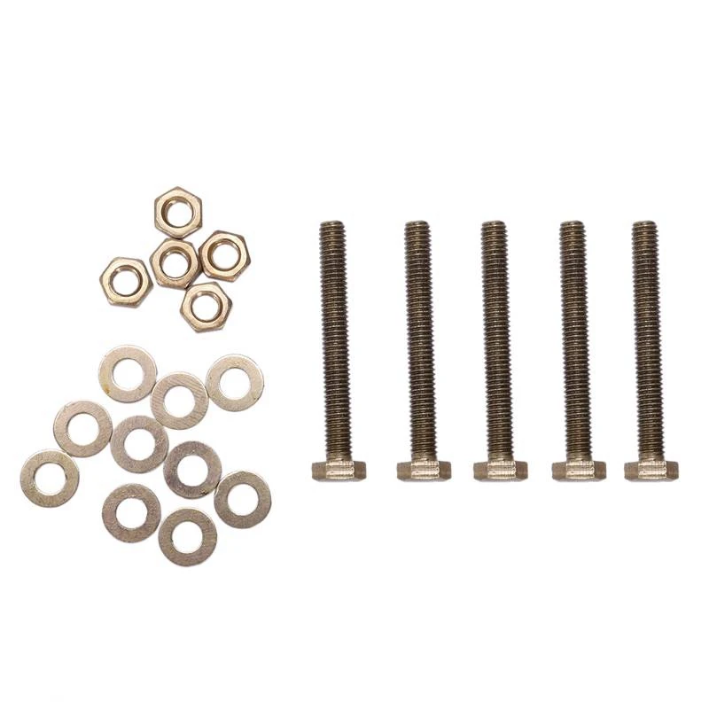 Латунный Болт шестигранный винт гайка шайба набор 6 мм x 50 5 шт|Наборы гаек и