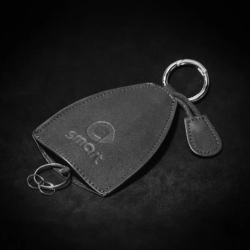 Автомобильный Стайлинг чехол для ключей пряжка кожаный кольцо с защитой от меха
