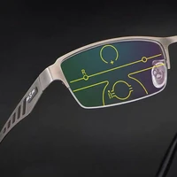 high end smart photochromic multifocal reading glasses men progressive magnification spectacles full frame eyewear 1 0 to 40