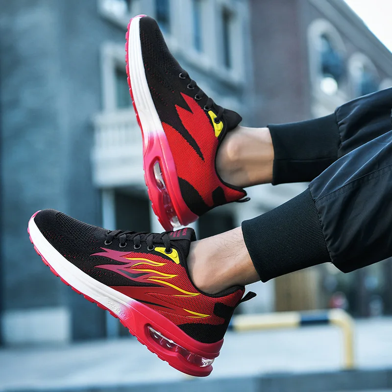 

Large size 45 seasons men's shoes mesh breathable couple shoes student cushion running shoes casual sports shoes