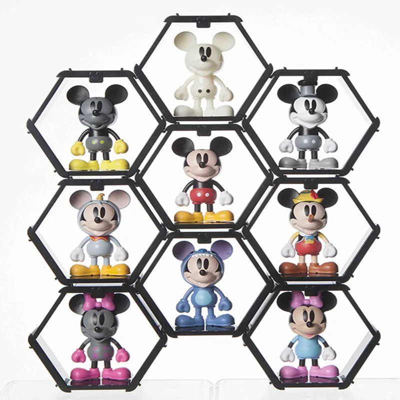 

2Pieces/lot 10cm Hong Kong 7-11 x MICKEY DISNEY 90th anniversary Mickey collection blind box doll ornament Pendant