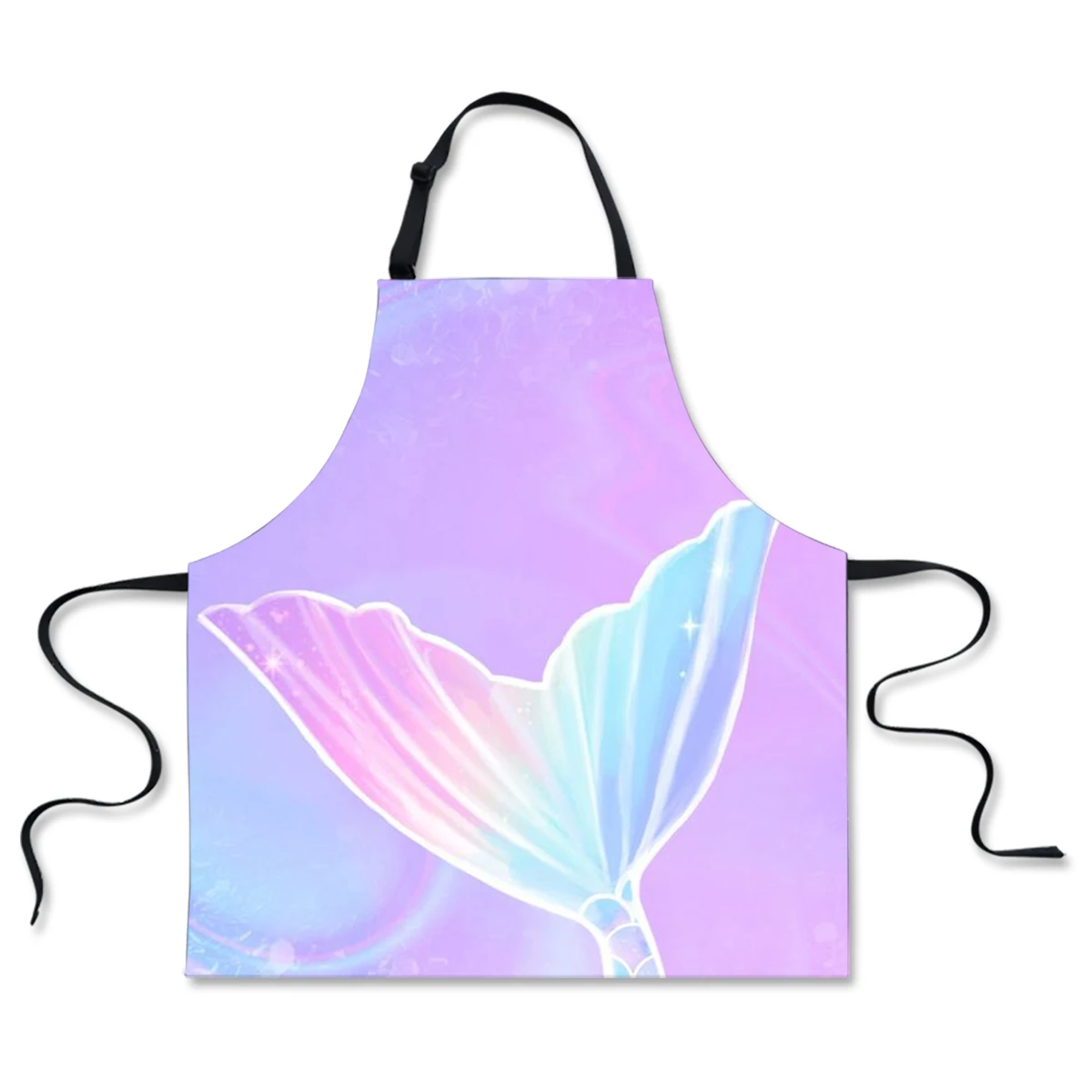

Funny Aprons For Women Cute Mermaid Scale Print Kitchen Apron Dinner Party Cooking Apron Adult Cozinha Tablier Cuisine Pinafore