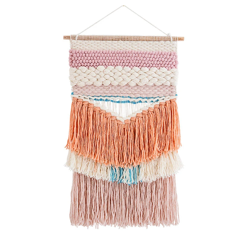 Гобелен в стиле бохо Плетеный вручную стены подвесной технике макраме гобеленов