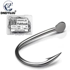 DNDYUJU 100 шт.кор. (Size3-12) набор рыболовных крючков с бородкой, одинарный круг, крючок для ловли карпа, рыболовные аксессуары из высокоуглеродистой стали