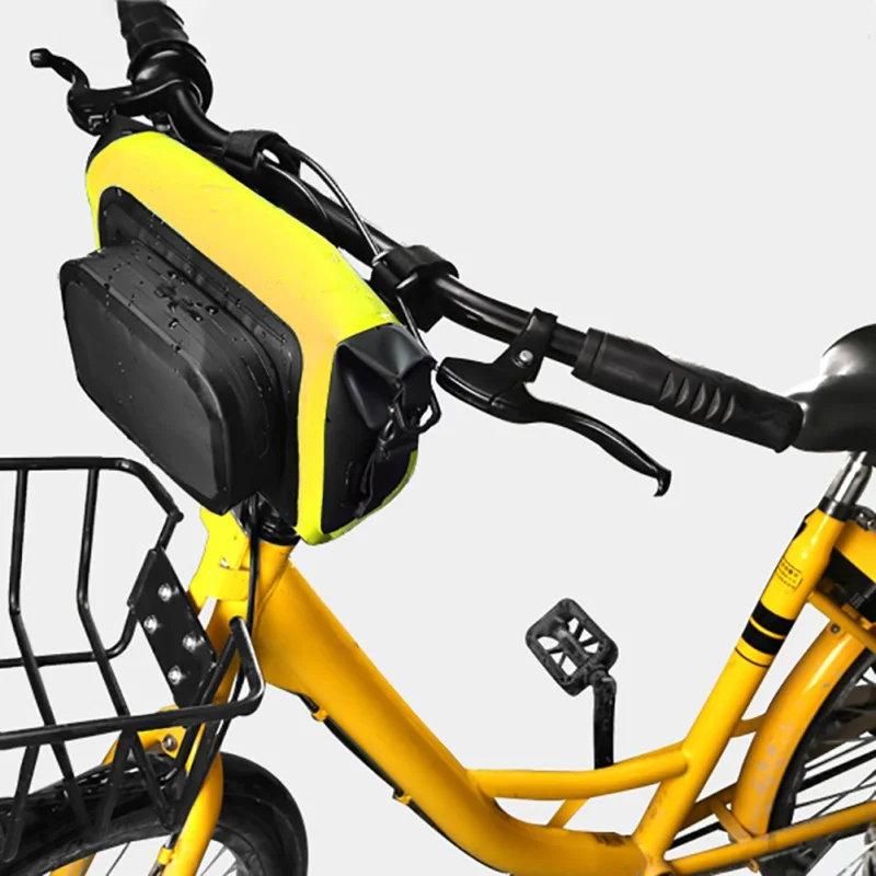 

Bike Bicycle Bag 2 IN 1 Waterproof MTB Road Handlebar Front Bag Pouch Pannier Large Capacity Bike Accessories for Cycling