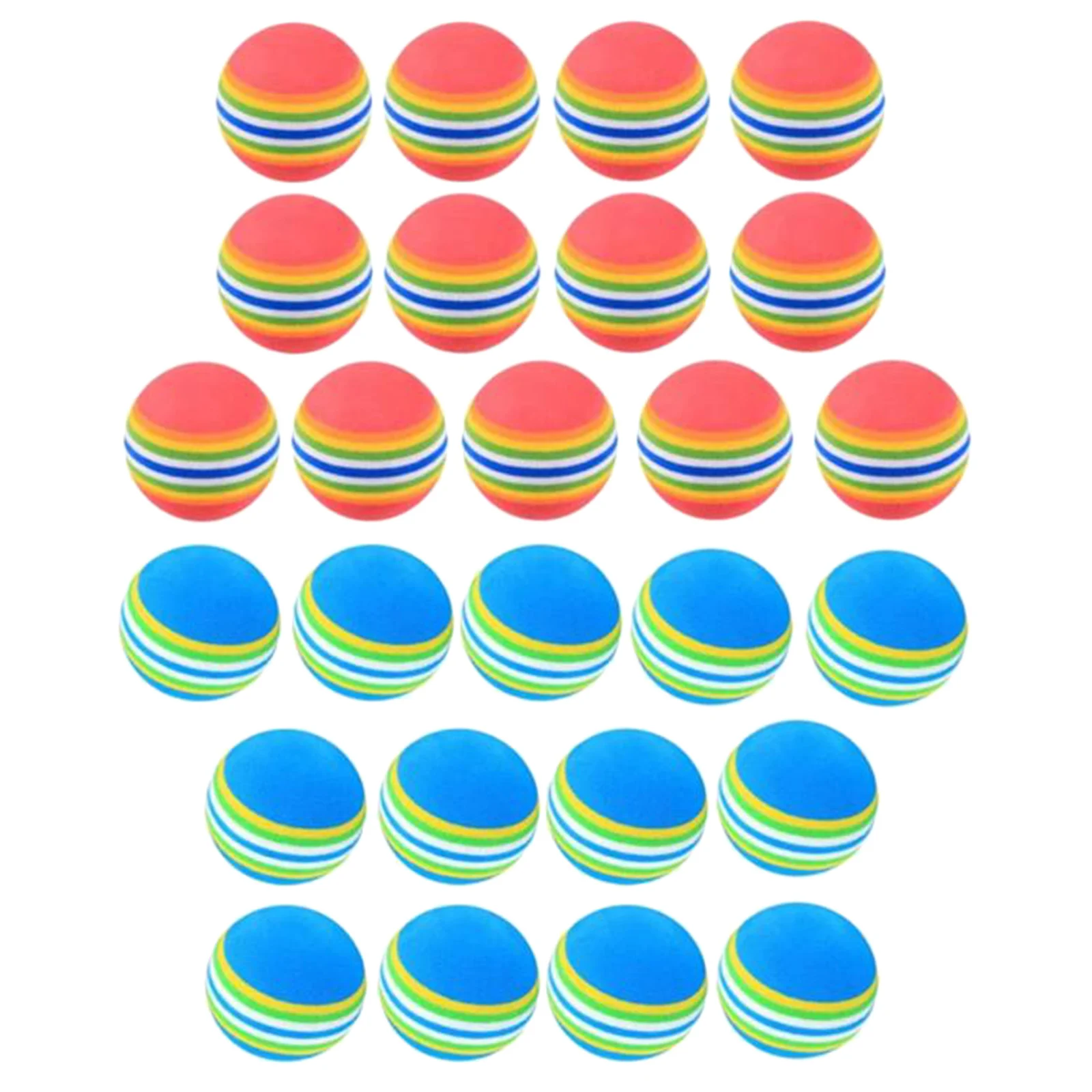 

26x Golf Foam Ball EVA Rainbow Sponge Balls Driving Cutting Pets Exerciser